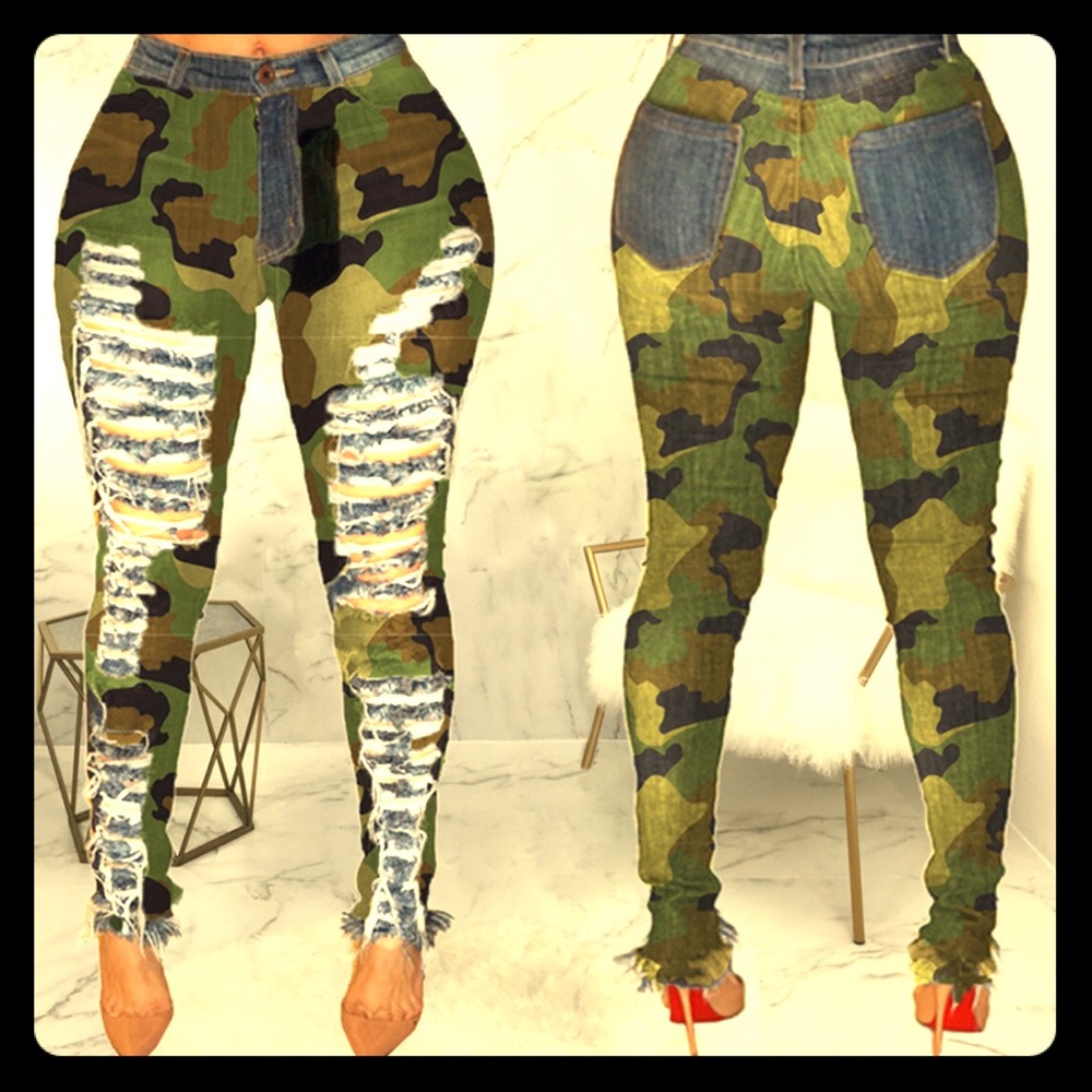 Printed jeans - Picture 1 of 4